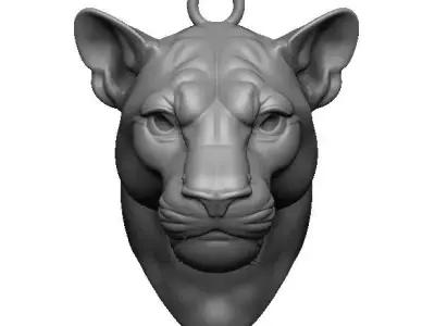 panther head 3D print model