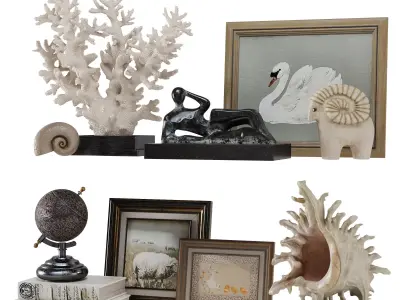 Decorative Set 01 3D model