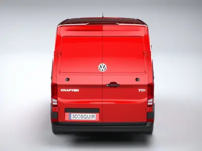 Volkswagen Crafter Medium Low Roof 2019 3D model
