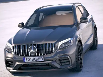 Mercedes GLC63 S AMG 2018 3D model