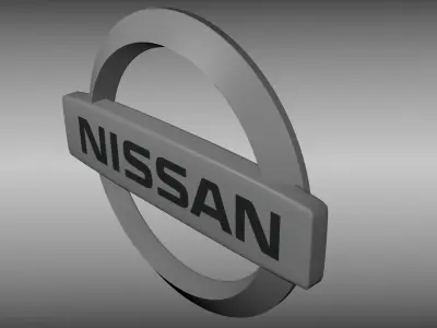 Nissan logo 3D model