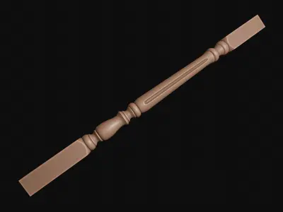 Baluster wooden stick 3D print model