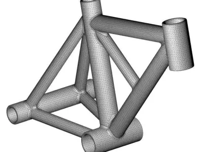 Innovative Bicycle Frame 3D print model