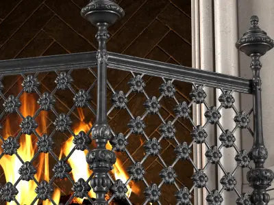 Arabic Fireplace oriental style 3D model