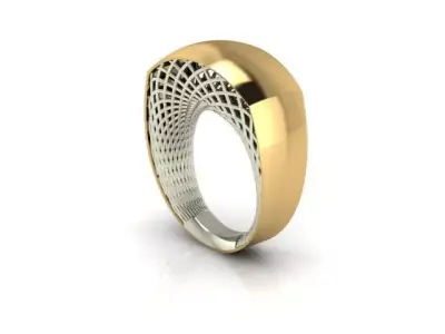 Modern Ring 3D print model