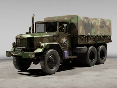 Military truck m35-a 3D model