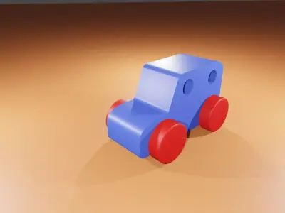 Toy car 3D model