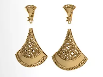 Earrings 3D print model purchase