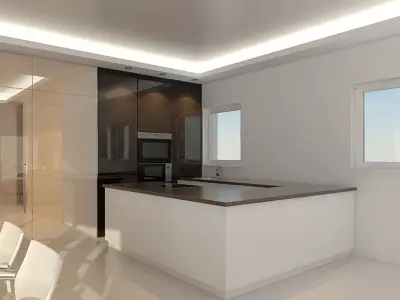 Apartment Lounge Preset 2 3D model