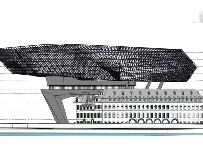 Antwerp Port House 3D model