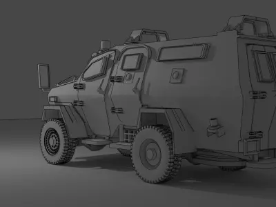 Wolf Armoured Vehicle 3D print model