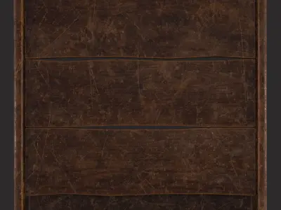 Leather Workers Cutting Board Low-poly 3D model