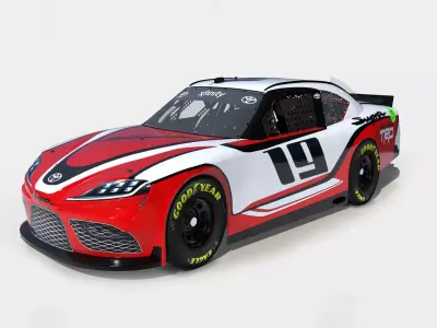 Toyota Supra 2019 Nascar Low-poly 3D model