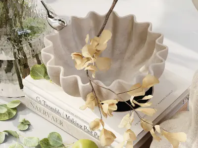 Decorative Set 212 Low-poly 3D model