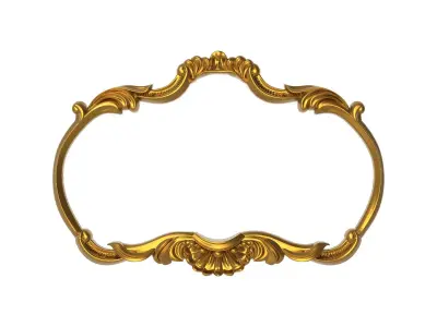 carved frame  3D model 3