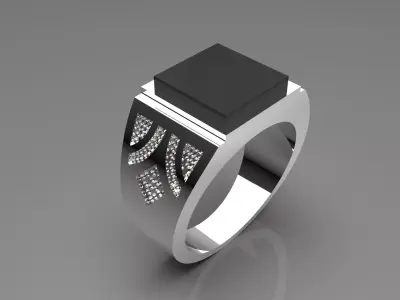 stone man ring mr0056 3D print model