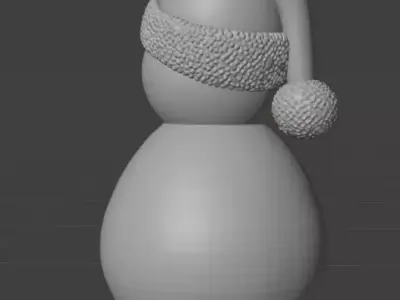 Snow man 3D print model