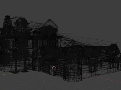 London style PBR House Free low-poly 3D model