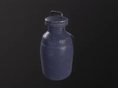 Milk jug 3D Model Low-poly 3D model