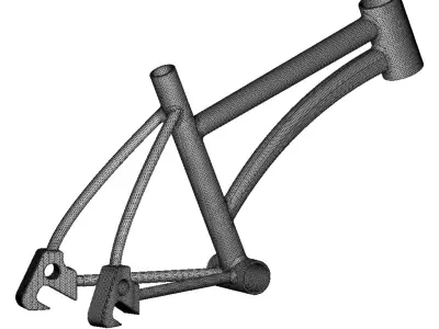 Carbon Fiber Bike Frame 3D print model