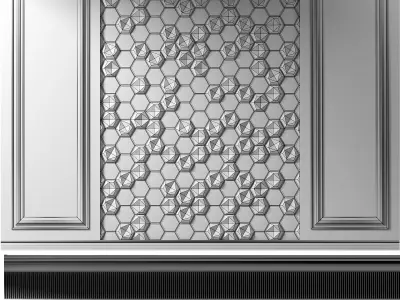 Wall Panel Low-poly 3D model