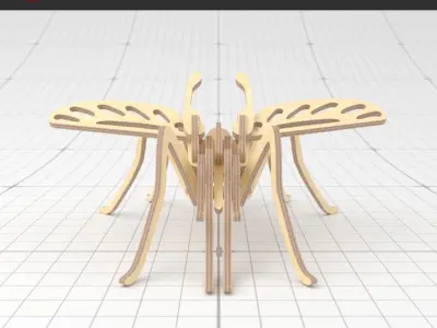 3D PUZZLE MOSQUITO SMALL 3D model