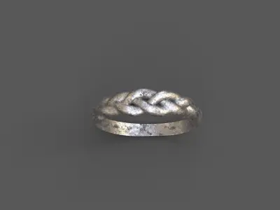 High-Quality 3D Ring Model Low-poly 3D model 4