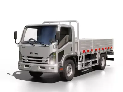 Isuzu Elf Flatbed Truck 3D model