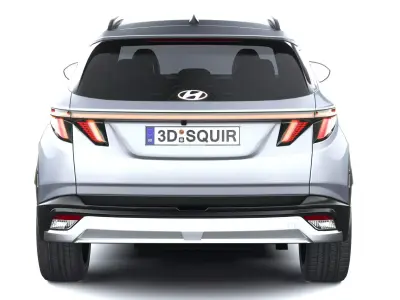 Hyundai Tucson 2025 with Interior 3D model