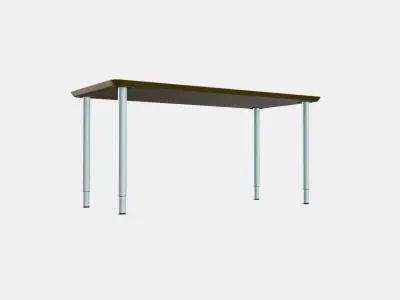 ANFALLARE - OLOV Desk 1 Low-poly 3D model