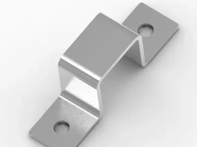 Square Tube Strap Clamp 3D print model