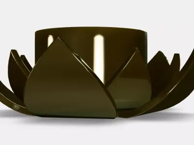 KNASTRIGT Tealight holder Low-poly 3D model