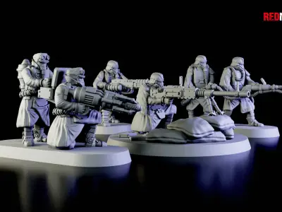 Special weapons teams - Death Squad of the Imperial Force 3D print model