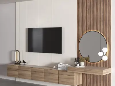 Bedroom Furniture Composition 06 3D model