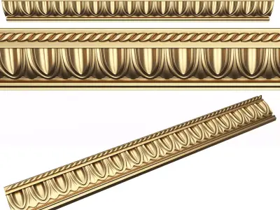 Ornament Element Molding 015 Low-poly 3D model