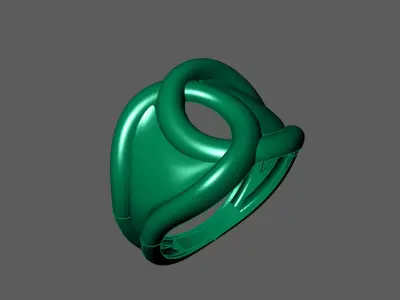 Plain Ring Women Ready STL 3DM Models Womens Rings 3D models 3D print model 8