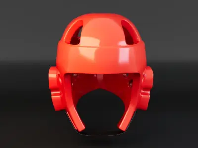 Taekwondo Helmet Free low-poly 3D model