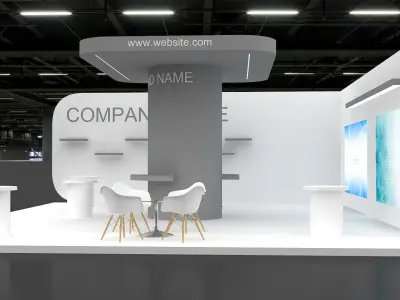 3d model Booth  3D model