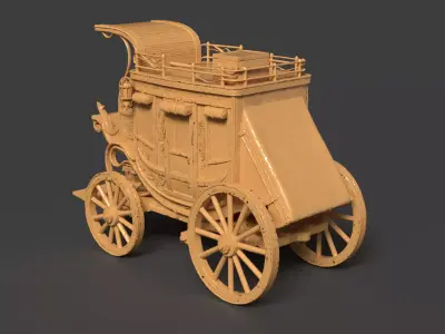 Stage coach carriage   3D model