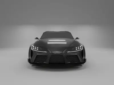 Toyota Supra A90 without interior 3D model