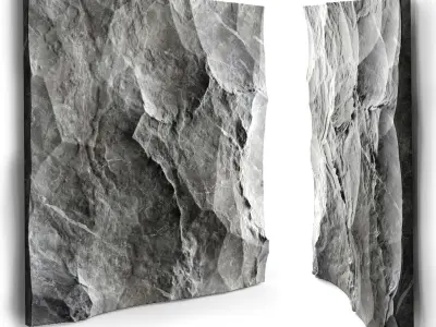 Stone wall 3D model