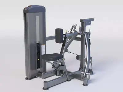 FUSE XL SEATED ROW - Premium 3D Gym Equipment Model Low-poly 3D model