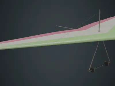 Hang Glider 1B Low-poly 3D model