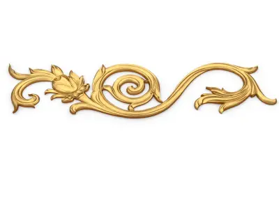 Classic carved decor ornament 405 3D model