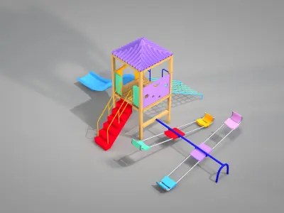 Playground Quattro 3D model
