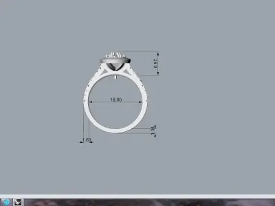 Engagement Ring Free 3D print model