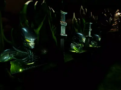 Alien Science Fiction Asset Pack Low-poly 3D model