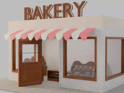 Bakery Low-poly 3D model