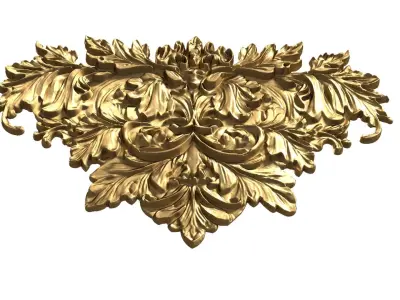 Classic carved decor ornament 476 3D print model purchase