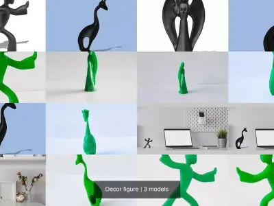 Decor figure 3D Model Collection